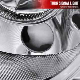 Spec D Projector Halo Headlights (Chrome): Chrysler 300 2005 - 2010