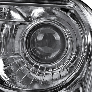 Spec D Projector Halo Headlights (Chrome, Version 2): Chrysler 300 2005 - 2010
