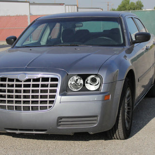 Spec D Projector Halo Headlights (Black): Chrysler 300 2005 - 2010