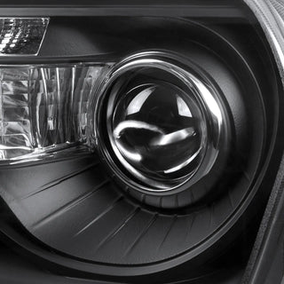Spec D Projector Halo Headlights (Black, Version 2): Chrysler 300 2005 - 2010