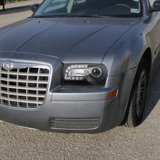 Spec D Projector Halo Headlights (Black, Version 2): Chrysler 300 2005 - 2010