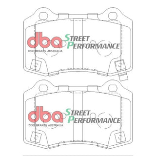 DBA Street Perf Rear Brake Pads: Fits Challenger / Charger / Magnum / 300C / Grand Cherokee / Durango 2005-2025 6.1/6.2/6.4L