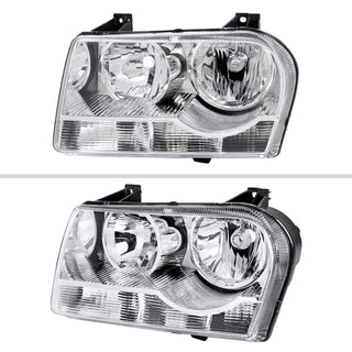 Spec D OEM Style Headlights (Chrome): Chrysler 300 2005 - 2010