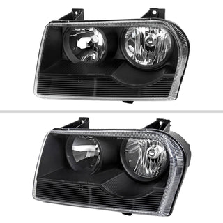 Spec D OEM Style Headlights (Black): Chrysler 300 2005 - 2010