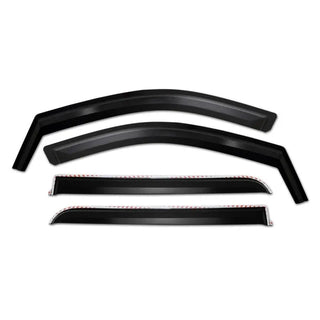 Putco Element Matte Black Window Visors Set (F&R): Ram 1500 Quad Cab (19-26)