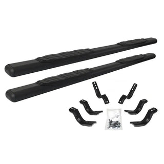 Go Rhino 1000 Series 5in Oval Side Steps Complete Kit w/ Brackets (F&R): Ram 1500 (19-24) - Black