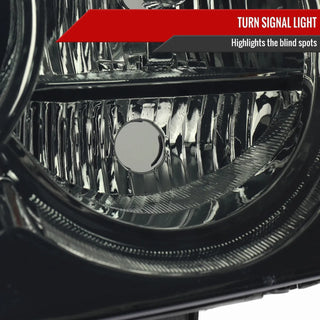 Spec D OEM Style Headlights (Smoke): Jeep Grand Cherokee 2005 - 2007