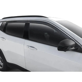 Husky Liners Low Profile Ventvisor 4pc Window Deflector: Jeep Grand Cherokee (11-21) - Chrome Trim