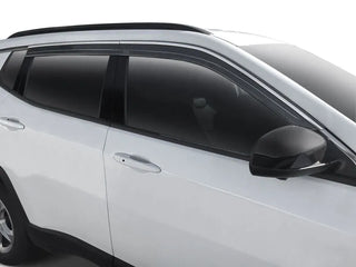 Husky Liners Low Profile Ventvisor 4pc Window Deflector: Jeep Grand Cherokee (11-21) - Chrome Trim
