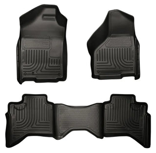 Husky Liners Weatherbeater Combo Front and 2nd Seat Floor Liners: Dodge Ram 1500 (02-08) / Ram 2500 (03-09) / Ram 3500 (03-09)