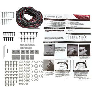 Spec D Riveted Style Fender Flares (Smooth Black, 4pc): Dodge Ram 2002 - 2009