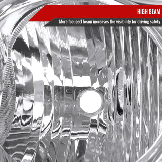 Spec D OEM Style Headlights (Chrome): Jeep Grand Cherokee 2005 - 2007