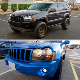 Spec D OEM Style Headlights (Black): Jeep Grand Cherokee 2005 - 2007