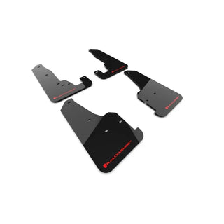 Rally Armor UR Premium Urethane Mud Flaps: Jeep Grand Cherokee (2011-2021) - Black w/ Red Logo