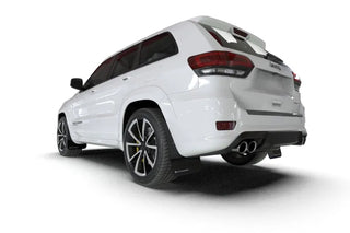 Rally Armor UR Premium Urethane Mud Flaps: Jeep Grand Cherokee (2011-2021) - Black w/ Red Logo