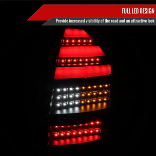 Spec D LED Tail Lights (Black, Version 2): Chrysler 300C 2005 - 2007