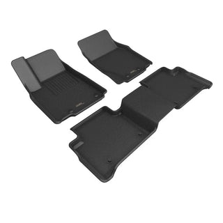 3D MAXpider Kagu All-Weather Floor Mats Set (1st & 2nd Row): Jeep Grand Cherokee (2022-2026) - Black