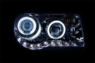 ANZO Projector Headlights w/ Halo CCFL Chrome Housing (PAIR): Chrysler 300 / 300C SRT8 (2005-2010)