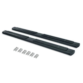 Go Rhino 6in OE Xtreme Side Steps Kit w/ Brackets (F&R): Ram 1500 (19-24) - Black