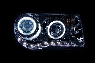 ANZO Projector Headlights w/ Halo CCFL Chrome Housing (PAIR): Chrysler 300 / 300C SRT8 (2005-2010)
