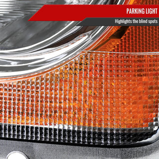 Spec D OEM Style Headlights (Chrome): Dodge Durango 2004 - 2006