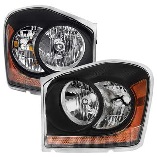 Spec D OEM Style Headlights (Black): Dodge Durango 2004 - 2006