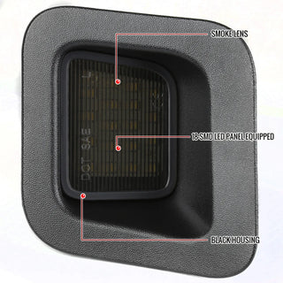 Spec D LED License Plate Lamp (Smoke): Dodge Ram 2003 - 2018
