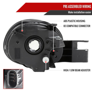 Spec D OEM Style Headlights (Chrome): Dodge Neon 2003 - 2005