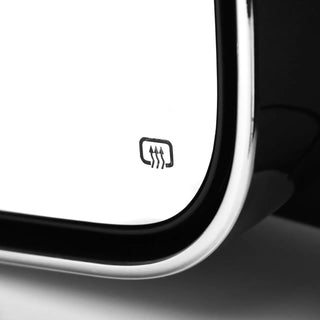 Spec D Manual-Fold Heated Mirror Set w/ Turn & Puddle Light (F&R): Dodge Ram (02-10) - Chrome