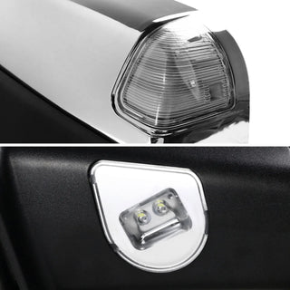 Spec D Manual-Fold Heated Mirror Set w/ Turn & Puddle Light (F&R): Dodge Ram (02-10) - Chrome