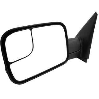 Spec D Mirrors SET (Manual-Fold, Black): Dodge Ram 2002 - 2009