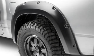 Bushwacker Pocket Style Rear Fender Flares 2pc (REAR): Fits Ram (19-26) - Black