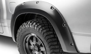 Bushwacker Pocket Style Rear Fender Flares 2pc (REAR): Fits Ram (19-26) - Black