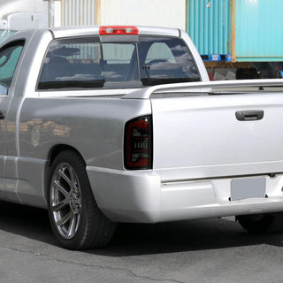 Spec D LED Bar Tail Lights (Smoke / Red LED): Dodge Ram 2002 - 2006