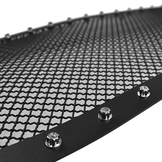 Spec D Stainless Steel Grille Insert (Rivet Style, Black Mesh): Dodge Ram 2002 - 2005