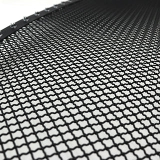 Spec D Stainless Steel Grille Insert (Rivet Style, Black Mesh): Dodge Ram 2002 - 2005