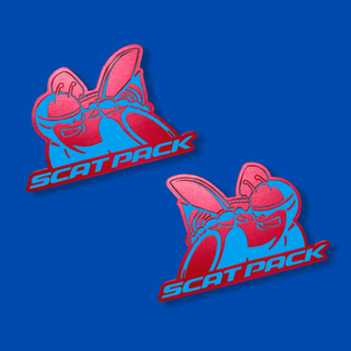 American Brother Designs SCATPACK (Scatpack Font) Acrylic Badge (2-Color): Dodge Challenger / Charger 2015 - 2023