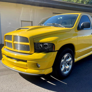 Spec D Projector Halo Headlights (Glossy Black): Dodge Ram 2002 - 2005
