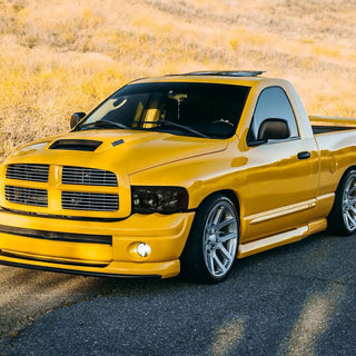 Spec D OEM Style Headlights w/ LED Bar (Smoke): Dodge Ram 2002 - 2005