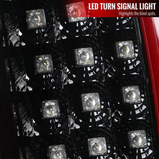 Spec D LED Tail Lights (Gloss Black, G2): Dodge Ram 2002 - 2005