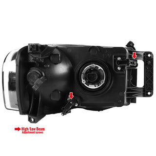 Spec D Crystal Headlights (Chrome): Dodge Ram 2002 - 2005