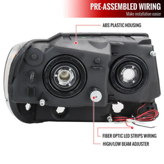 Spec D LED Headlights (Smoke): Jeep Grand Cherokee 1999 - 2004