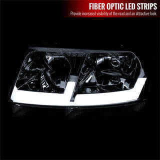 Spec D LED Headlights (Chrome): Jeep Grand Cherokee 1999 - 2004