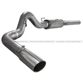 aFe Large Bore-HD 5" 409 SS Cat-Back Exhaust System Polished Tip (REAR): Dodge Ram 2500/3500 2004.5-2007 5.9L Cummins