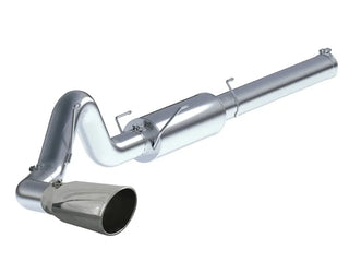 aFe Large Bore-HD 5" 409 SS Cat-Back Exhaust System Polished Tip (REAR): Dodge Ram 2500/3500 2004.5-2007 5.9L Cummins