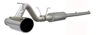 aFe Large Bore-HD 4" 409 SS Cat-Back Exhaust System Polished Tip (REAR): Dodge Ram 2500/3500 2004.5-2007 5.9L Cummins