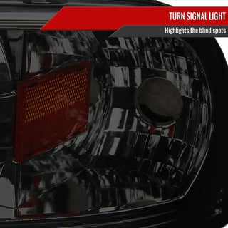 Spec D Projector Halo Headlights (Smoke): Dodge 1994 - 2002