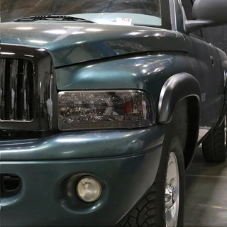 Spec D Projector Halo Headlights (Smoke): Dodge 1994 - 2002
