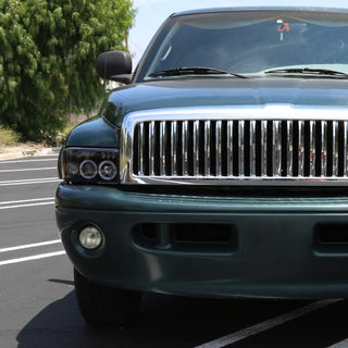 Spec D Projector Halo Headlights (Smoke): Dodge Ram 1994 - 2002