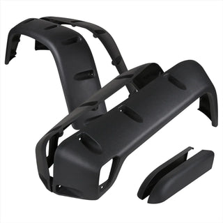 Spec D Extended Fender Flares (Textured Black, 6pc): Jeep Wrangler TJ 1997 - 2006